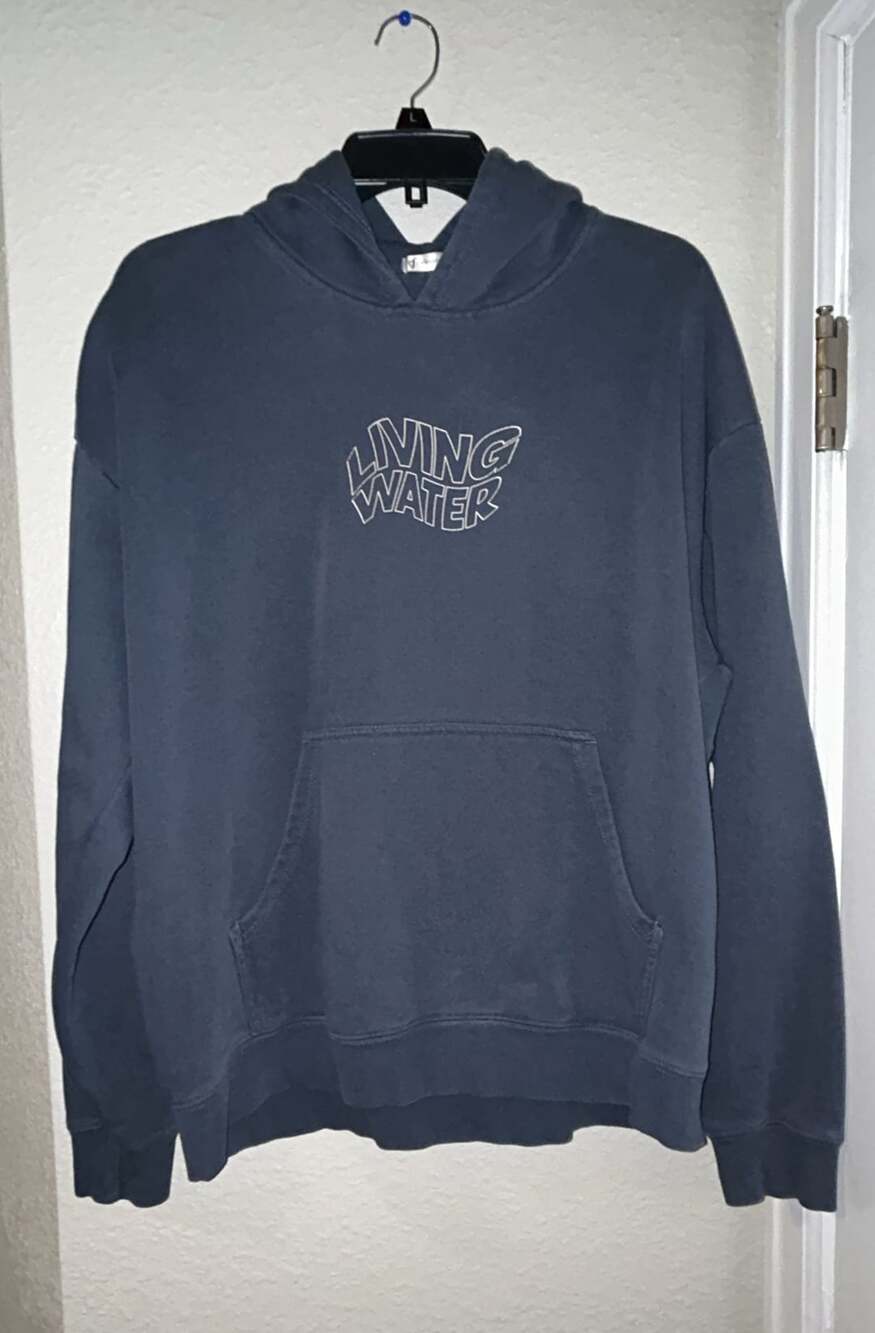 Elevated Faith Living Water Eternal Life Hoodie Charcoal Gray